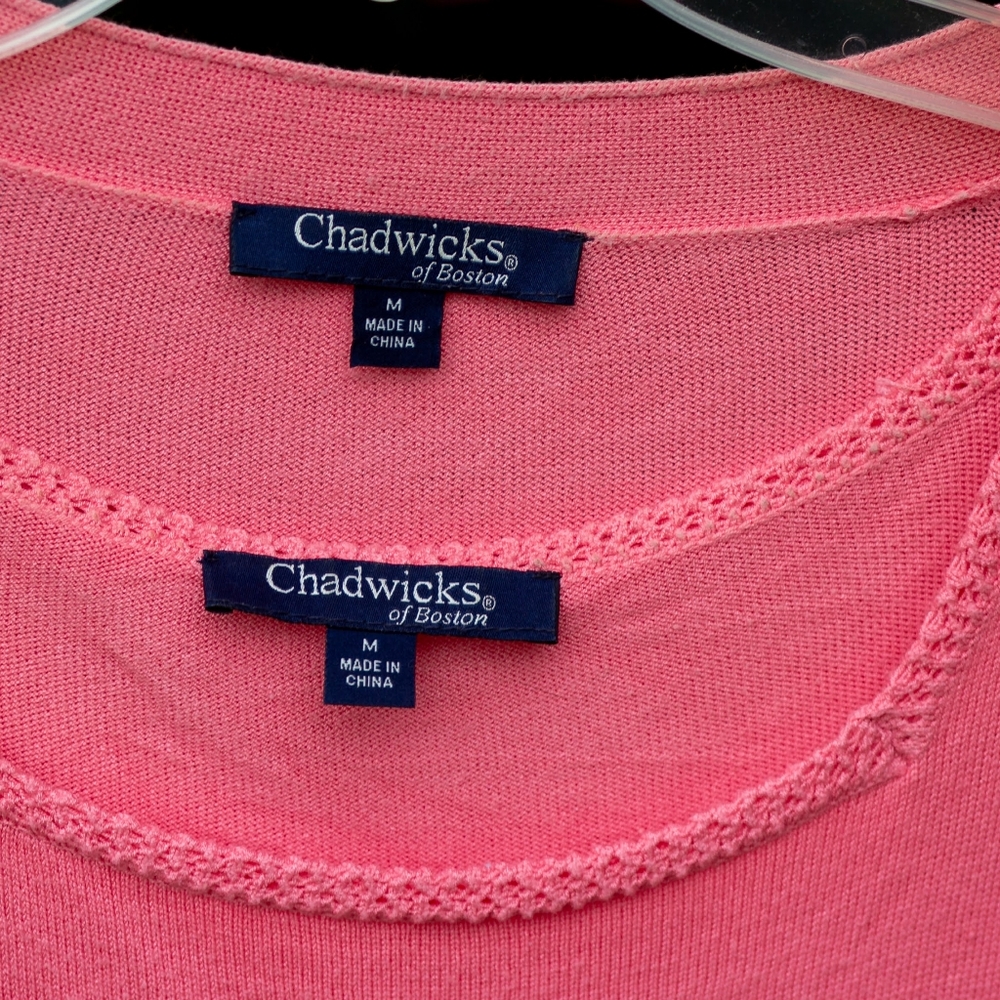Chadwicks Of Boston Coral Cardigan Twinset - Picture 3 of 12